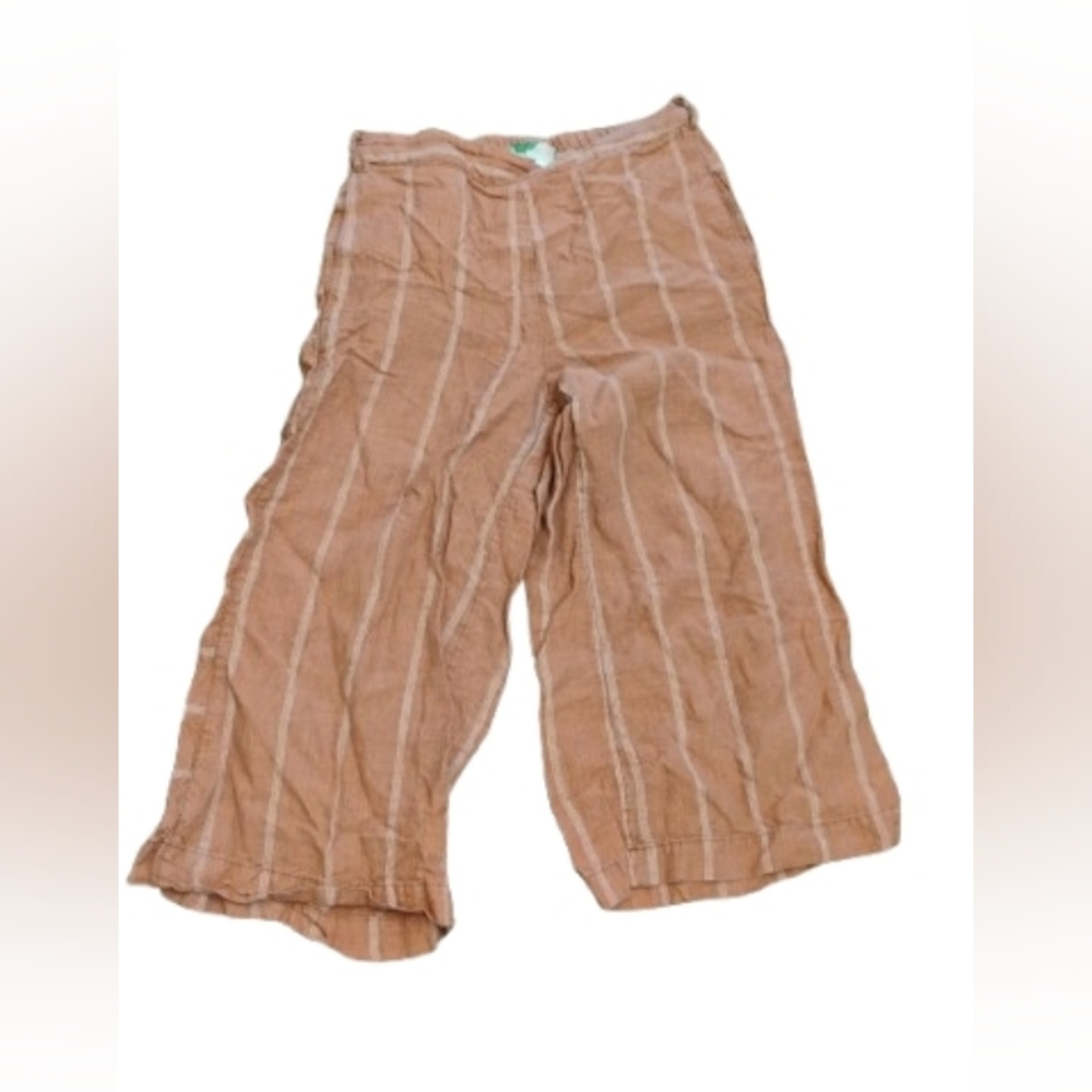 Anthropologie Striped Stretchy Waistband Wide Leg Pants Sz S